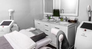 Med spa marketing consultant Christopher Berry reviewing digital growth strategy for an aesthetic clinic.